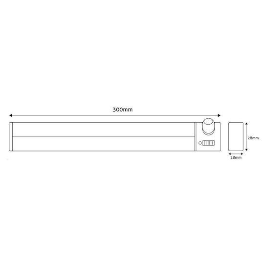 Avide LED Light for Cabinets with Battery Powered and Motion Sensor 1pcs