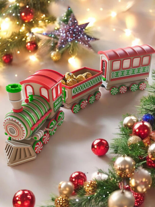 Strawberry 3D Christmas Figure Train 49x49x3cm