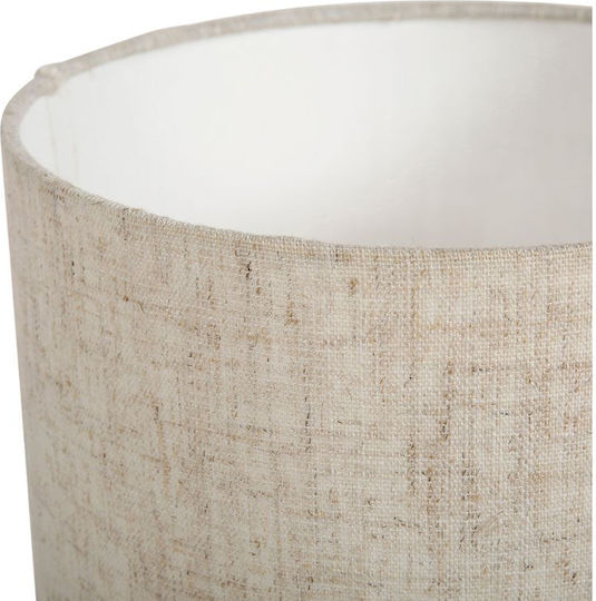 Ostaria Ceramic Table Lamp for Socket E27 with White Shade and Blue Base