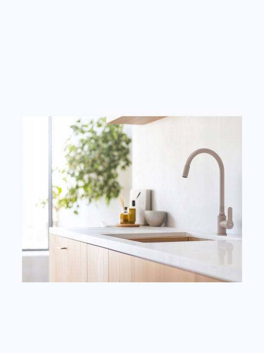 Invena Kitchen Faucet Counter Beige