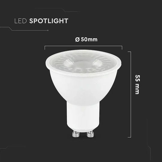 V-TAC LED Bulb 7.5W for Socket GU10 Cool White 610lm