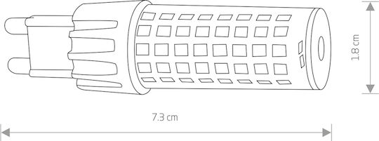 Nowodvorski LED-Lampe 7W 73mm für Fassung G9 Warmes Weiß 700lm