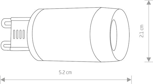 Nowodvorski Bec LED 3W pentru Soclu G9 Alb cald