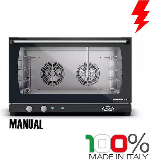 Electric Convection Oven 4 Trays Unox Countertop Bakerlux Linemiss Manual Xft193