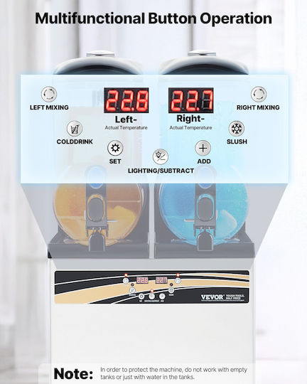 Vevor CGXXRJX215LSN1G19V2 Γρανιτομηχανή 15lt