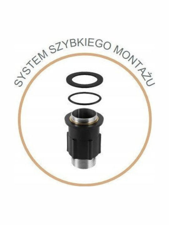 Invena Kitchen Faucet Counter Inox Beige