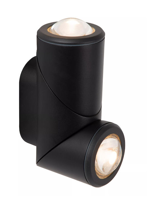 Lucide Lightning Erin Επιτοίχιο Εξωτερικό Σποτ LED IP65 με Θερμό Λευκό Φως