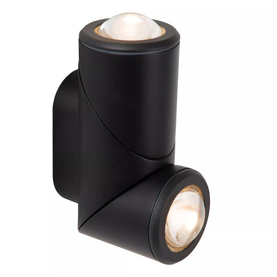 Lucide Lightning Erin Επιτοίχιο Εξωτερικό Σποτ LED IP65 με Θερμό Λευκό Φως