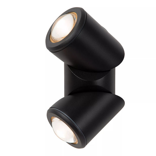Lucide Lightning Erin Επιτοίχιο Εξωτερικό Σποτ LED IP65 με Θερμό Λευκό Φως