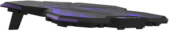 Aqirys Cooling Pad for Laptop up to 17" with 5 Fans and Lighting Purple