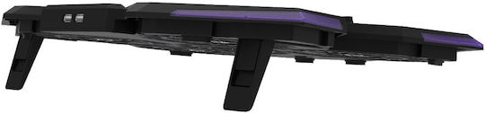 Aqirys Cooling Pad for Laptop up to 17" with 5 Fans and Lighting Purple