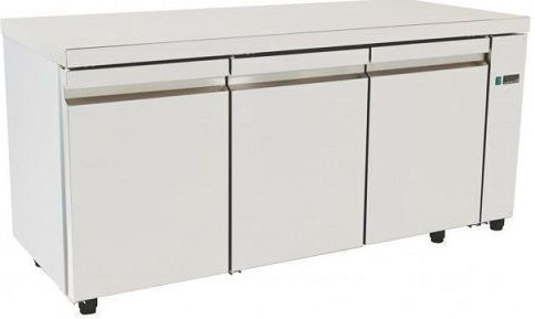 Niki Inox Werkbank-Kühlschrank ohne Kompressor H88xB173xT70cm