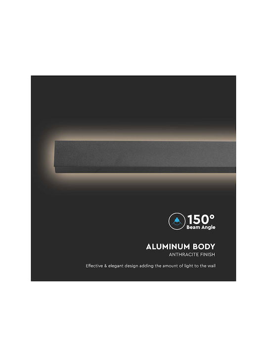 V-TAC Wall-Mounted Linear Lighting LED IP65 16W with Natural White Light 6x6x5cm