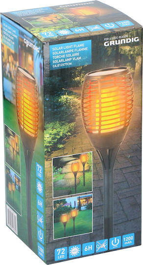 Grundig Spiked Solar Light Traffic light with Photocell IP44 12cmx12cmx77cmcm