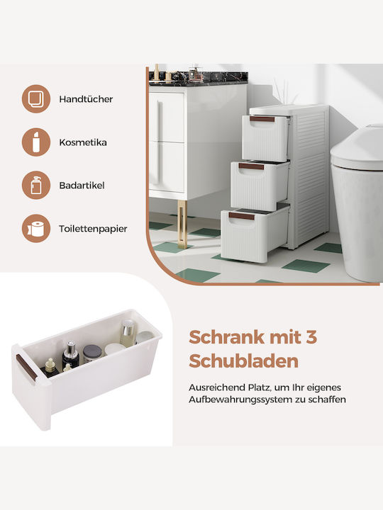 Costway Rafturi de baie Raft Baie Albă