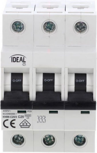 Kanlux Dreipolig Schienenumschalter 400V 25A