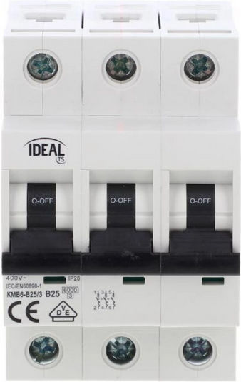Kanlux 3-Poles Panel Push Switch 400V 25A
