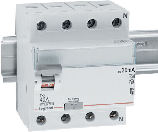 Legrand Τετραπολικός Διακόπτης Ράγας 400V 40A