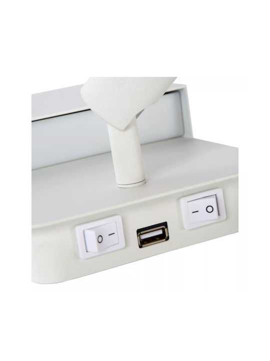 Lucide Lightning Boxer Modern Lamp Wall with Integrated LED and Warm White Light 13.5cm