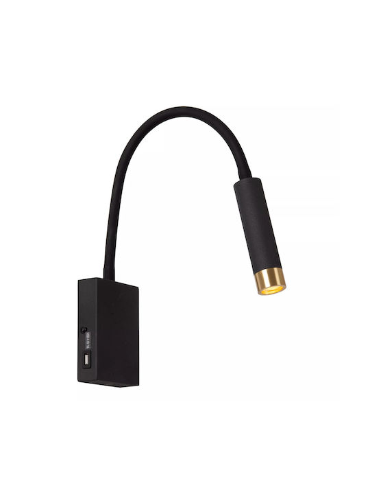Lucide Lightning Φωτιστικό Τοίχου Μαύρο Lucide Lightning Φωτιστικό Τοίχου Μαύρο