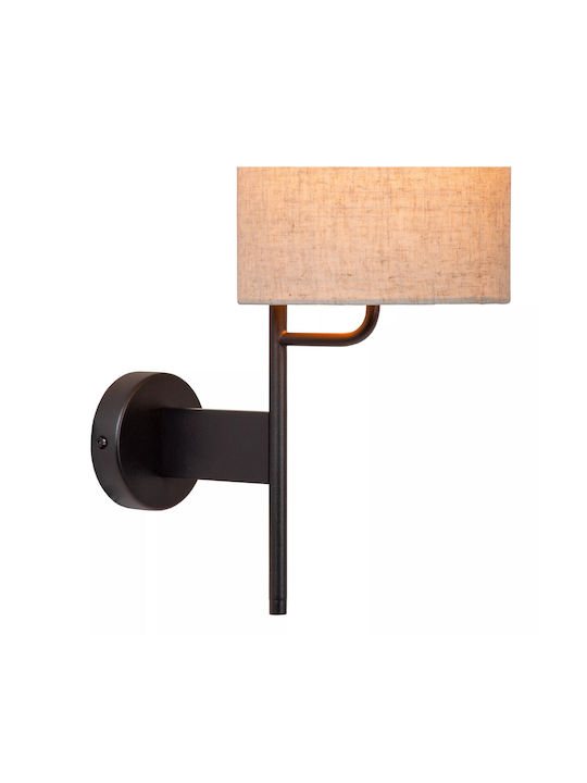 Lucide Lightning Magic Leuchte Wand mit Fassung E27 mit USB-Anschluss Schwarz