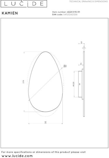 Lucide Lightning Kamien Modern Lamp Wall