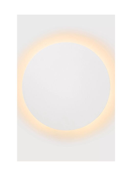 Lucide Lightning Eklyps Μοντέρνο Φωτιστικό Τοίχου με Ενσωματωμένο LED και Θερμό Λευκό Φως 25εκ.