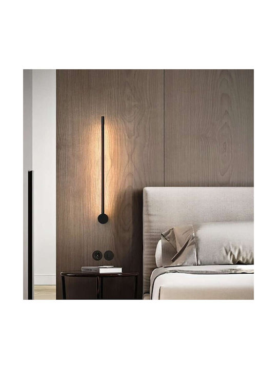 Atman Leuchte Wand und Schalter Schwarz 60x10cm