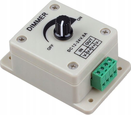 LED-Dimmer manuell 12V 8A 96W Potentiometer LED-Streifen