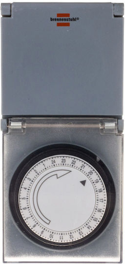 Brennenstuhl Mechanischer Zeitschaltsteckdose Täglicher Außeneinsatz IP44