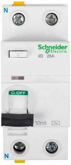 Schneider Electric Phase 2-Pole Earth Leakage Relay 25A