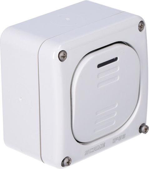 Scame Waterproof Wall-mounted Single Switch Gray