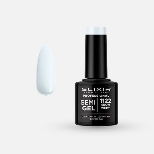Elixir Ημιμόνιμο Βερνίκι Νυχιών 1122 Snow White 8ml