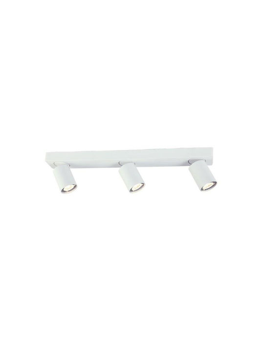 Aca Elitis Triple Spot with Socket GU10 in Black Color