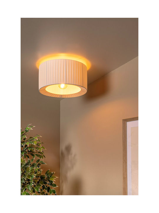 Lucide Lightning Πλαφονιέρα Οροφής Λευκή με Ντουί E27
