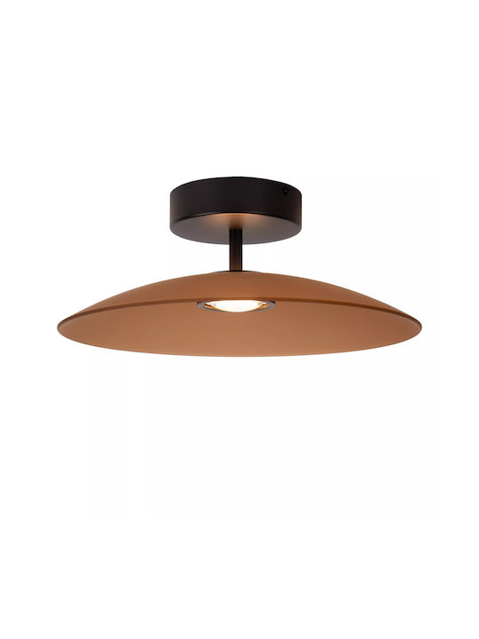 Lucide Lightning Menga Πλαφονιέρα Οροφής Μελί με Ενσωματωμένο LED