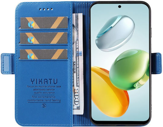 Yikatu Book Δερματίνης / Σιλικόνης Μπλε (Honor 200 Smart)