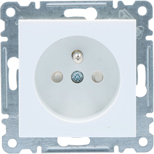 Hager Power Socket White 1pcs