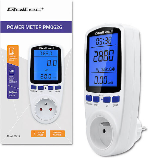 Qoltec Electrical Meter Socket 3.68kW