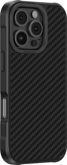 AmazingThing 360 Full Cover Aramid Fiber / Σιλικόνης Μαύρο (iPhone 16 Pro)