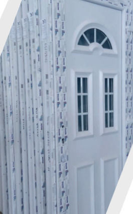 Енергийна Входна Врата PVC Панел P100x210 Дясна Бяла