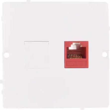 Kontakt-Simon Μονή Πρίζα Δικτύου RJ45 σε Λευκό Χρώμα BMF51.02/11