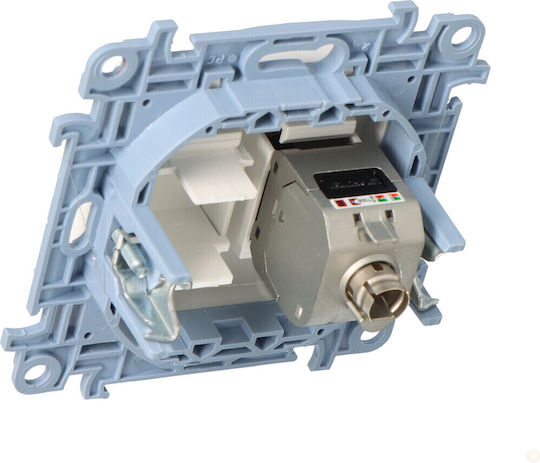 Kontakt-Simon Single Network Socket RJ45 Without Frame in White Color C61E.01/11