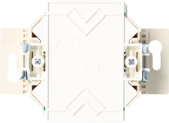 Hager Uae Διπλή Πρίζα Δικτύου RJ45 Τύπου Cat5e 534576