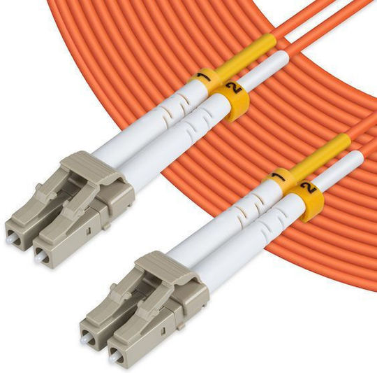 Microconnect Optische Faser Ethernet-Netzwerkkabel 10m Orange 1Stück