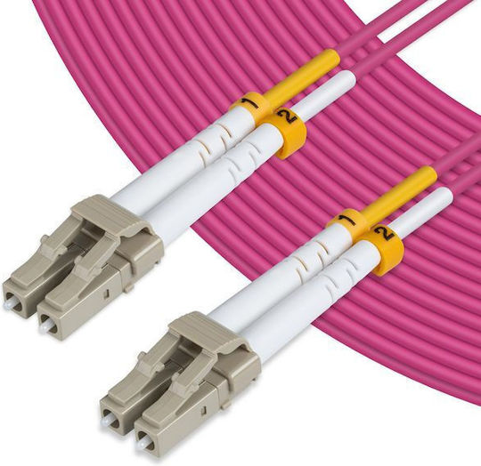 Microconnect Optisches Faser Kabel LC/UPC-LC/UPC 20m Lila
