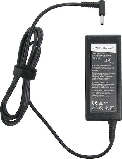 Зарядно за лаптоп Movano 19.5v 2.31a 4.5x3.0 Pin 45w за Hp