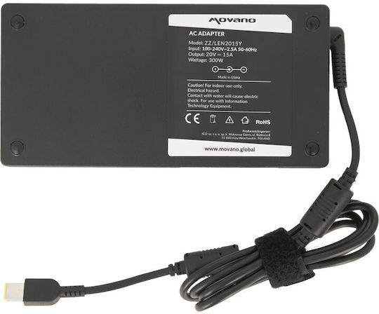 Movano 20v 15a Power Supply Rectangular 11.0x4.5 Pin Yoga 300w Lenovo
