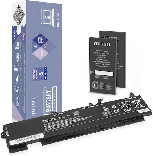 Mitsu Compatible Battery for HP EliteBook / ZBook HP CC03XL with 4848mAh