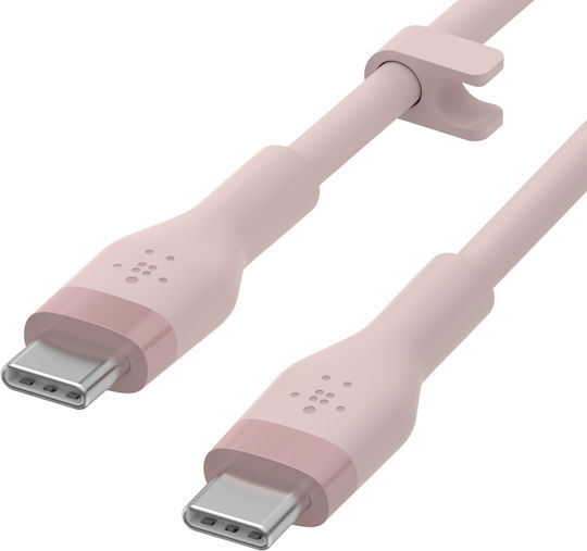 Belkin BoostCharge Flex USB 2.0 Кабел USB-C Мъжки - USB-C 60W Розов 3м CAB009BT3MPK